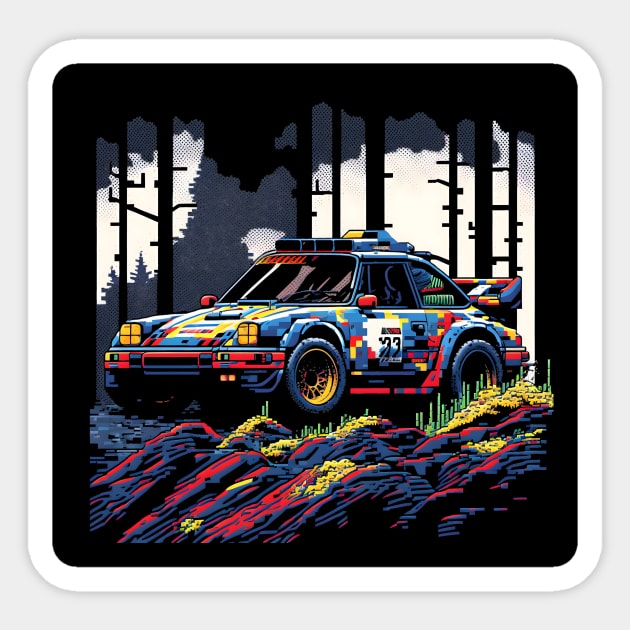 911 Rallying w/Background Sticker by SteamboatJoe